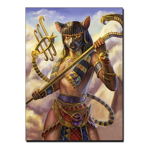 Goddess Bastet Canvas Print Egyptian Canvas Wall Art Decoration